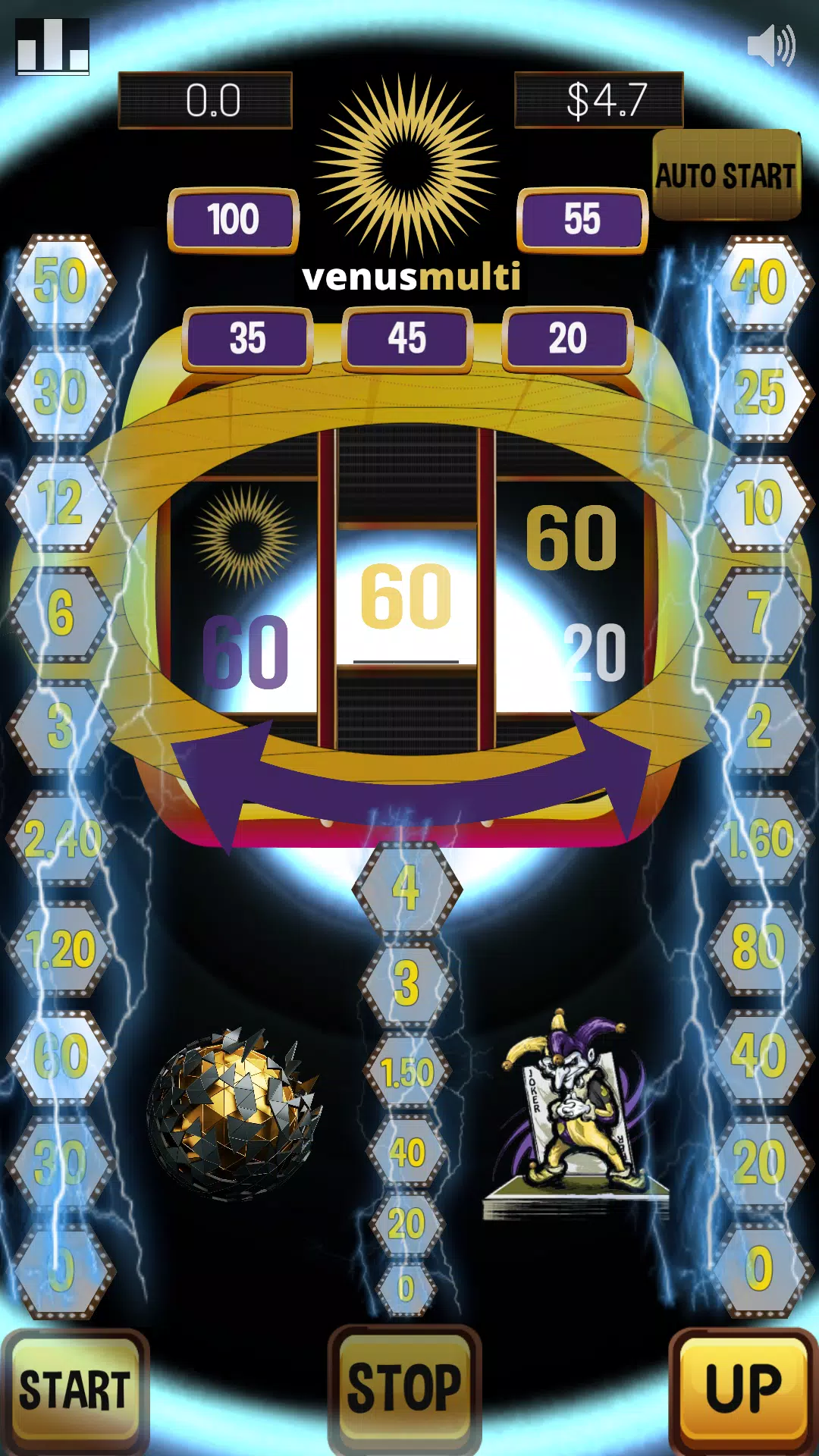Venus multi slot machine – sun Schermafbeelding 4