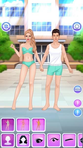 College Girl & Boy Makeover Tangkapan skrin 1