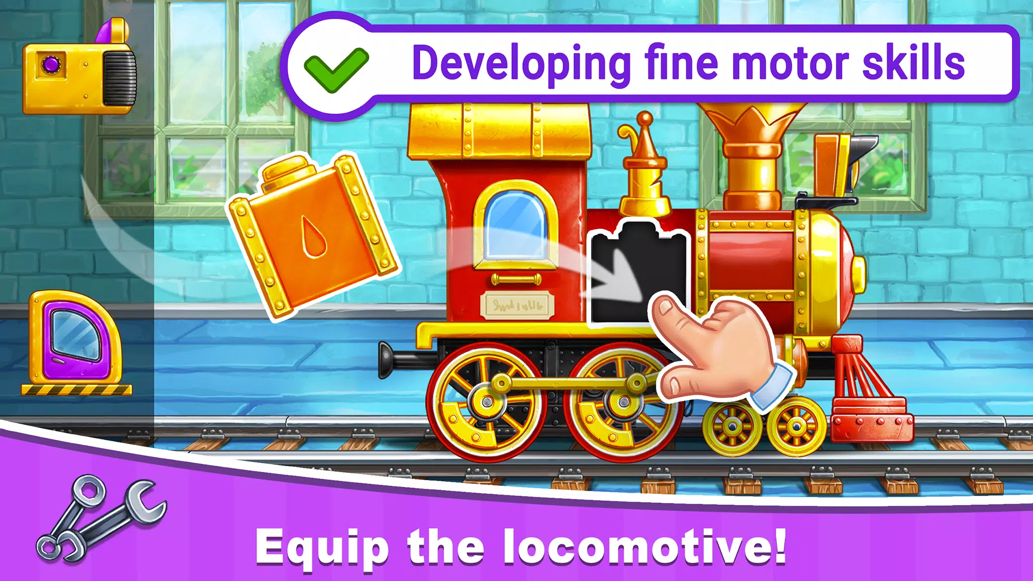 Train Games for Kids: station ภาพหน้าจอ 1