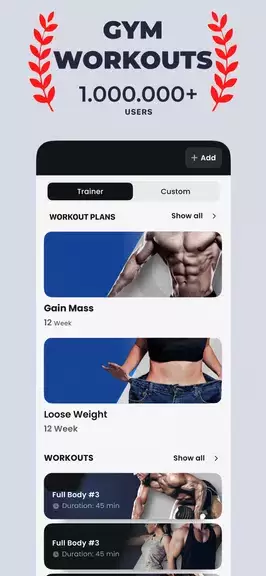 Gym Workout & Personal Trainer Screenshot 2