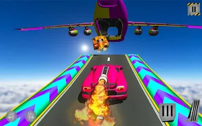 Rocket Car Racing Stunts Ekran Görüntüsü 2