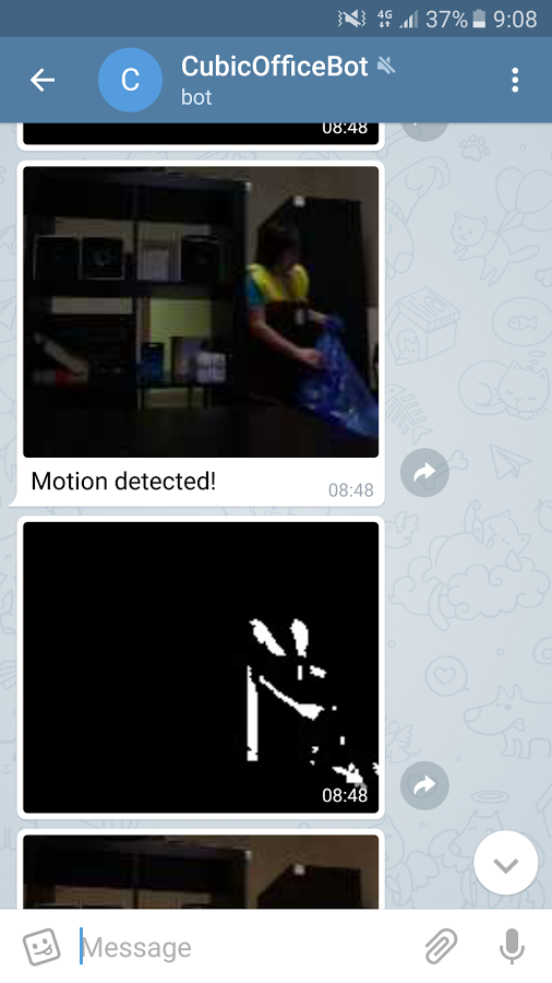 Telephoto - CCTV via Telegram スクリーンショット 2