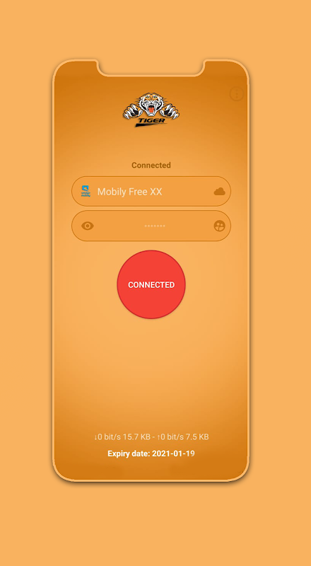 Tiger VPN Networks ဖန်သားပြင်ဓာတ်ပုံ 1