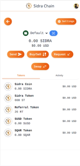 Sidra Chain 스크린샷 2