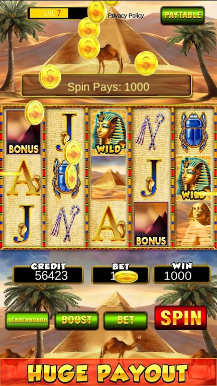 Slot Machine: New Pharaoh Slot - Casino Vegas Feel ภาพหน้าจอ 1