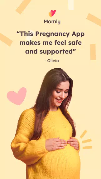 Momly: Pregnancy App & Tracker स्क्रीनशॉट 1