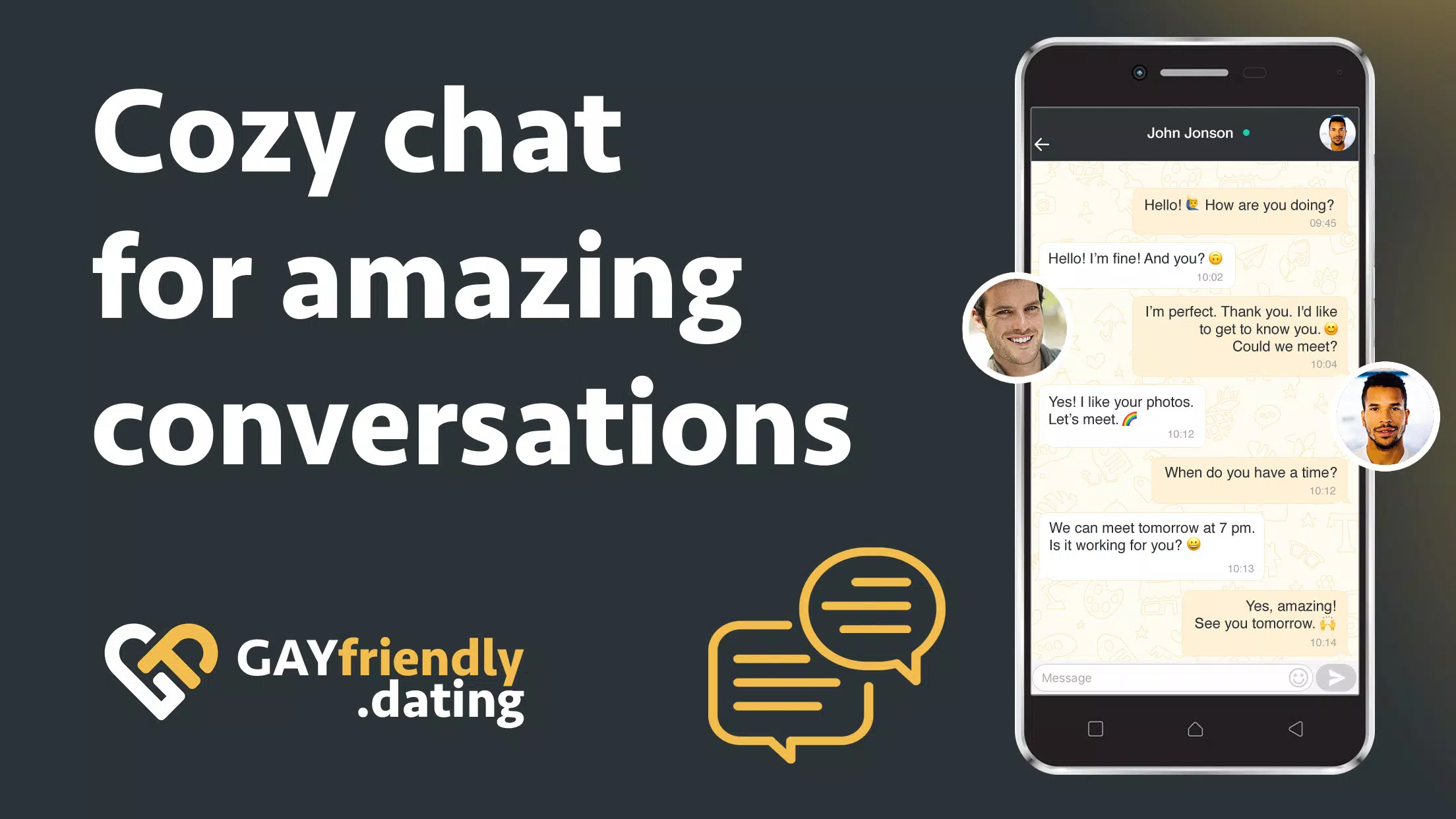 Gay guys chat & dating app Screenshot 3