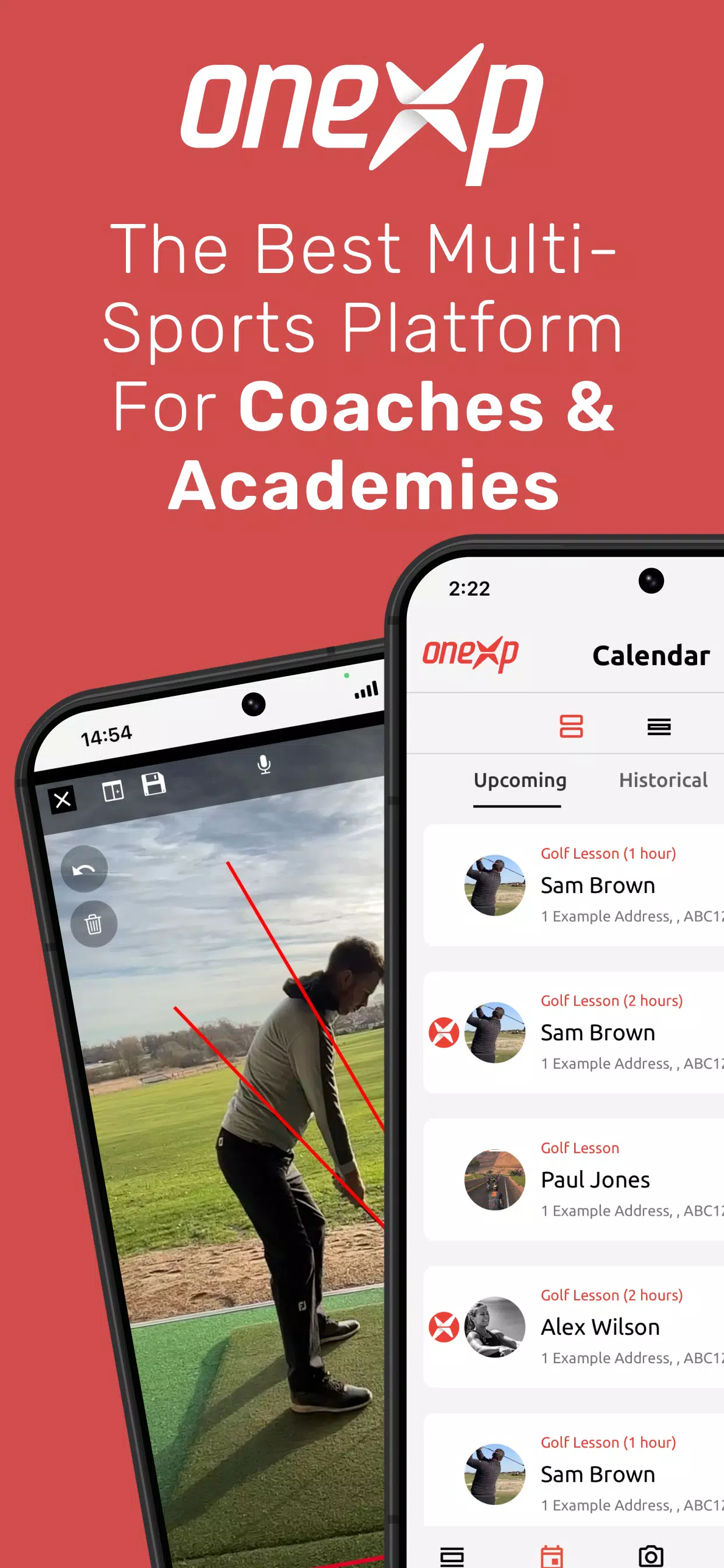 OneXp: Sports Coaching App Captura de tela 1