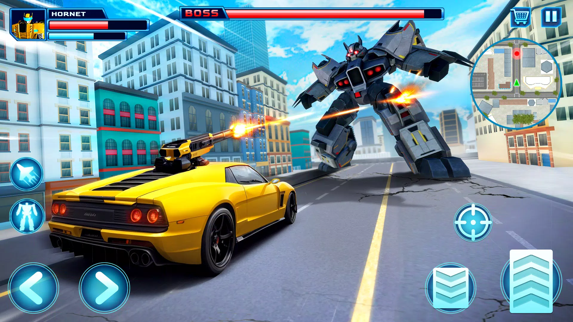 Robot Car Transform Fight Game 스크린샷 2