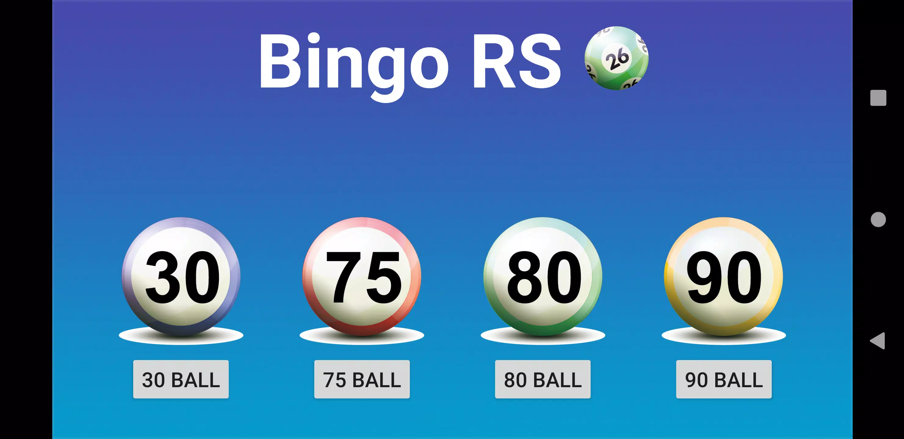 Bingo RS 스크린샷 1