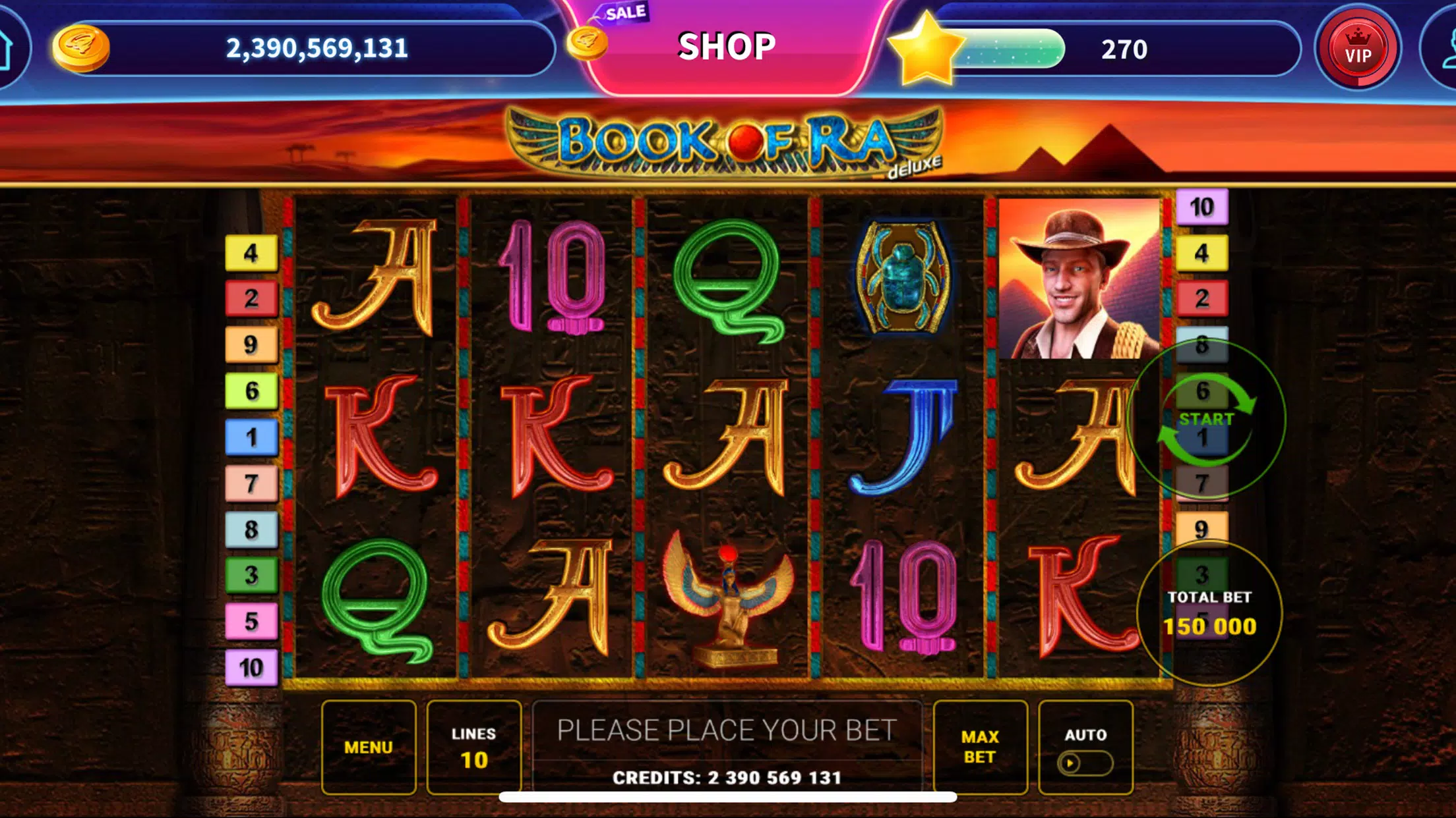 Book of Ra™ Deluxe Slot स्क्रीनशॉट 1