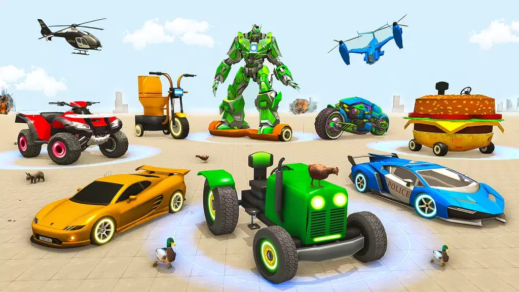 Police Tiger Robot Car Game 3d ภาพหน้าจอ 4