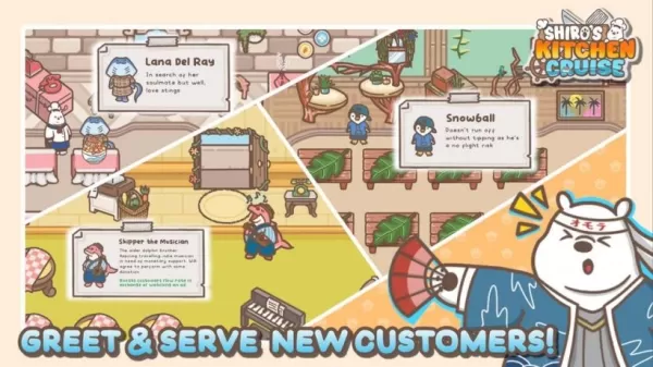 在《白熊廚房巡航》中,一位北極熊主廚正在管理一家繁忙的餐廳