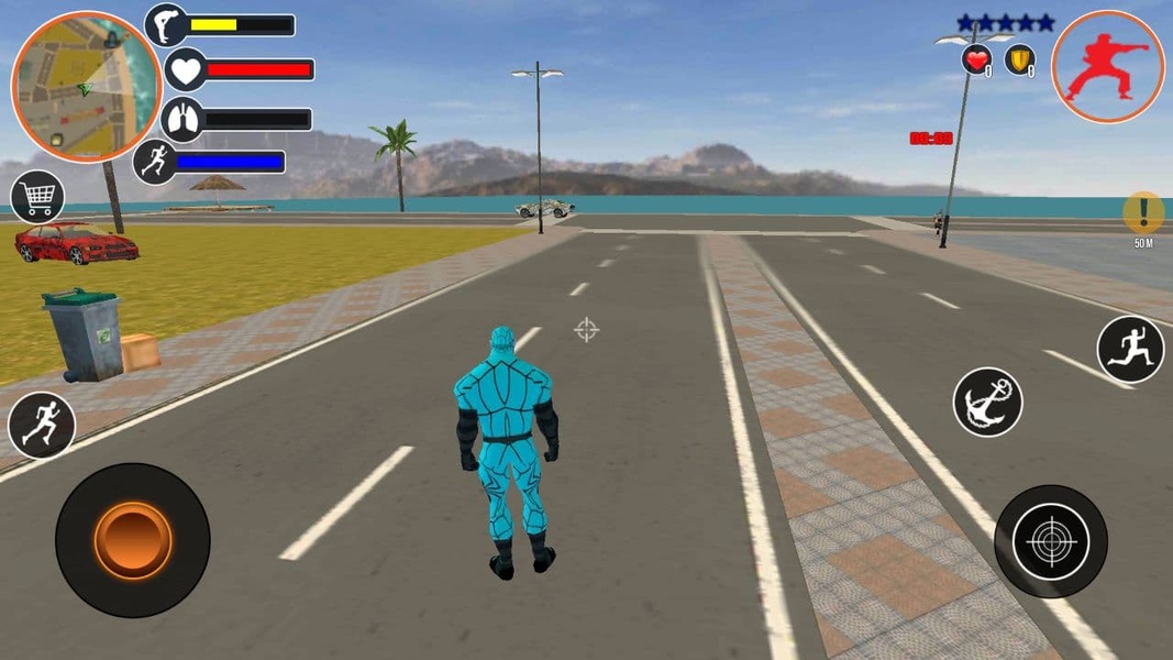 Miami Rope Hero Spider Game Screenshot 4