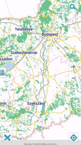 Map of Hungary offline Ekran Görüntüsü 1