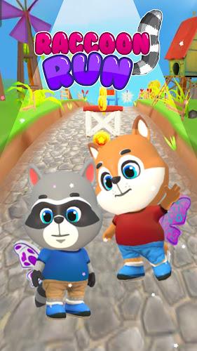 Raccoon Fun Run: Running Games Screenshot 2