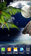 Tropical Night Live Wallpaper Captura de tela 3