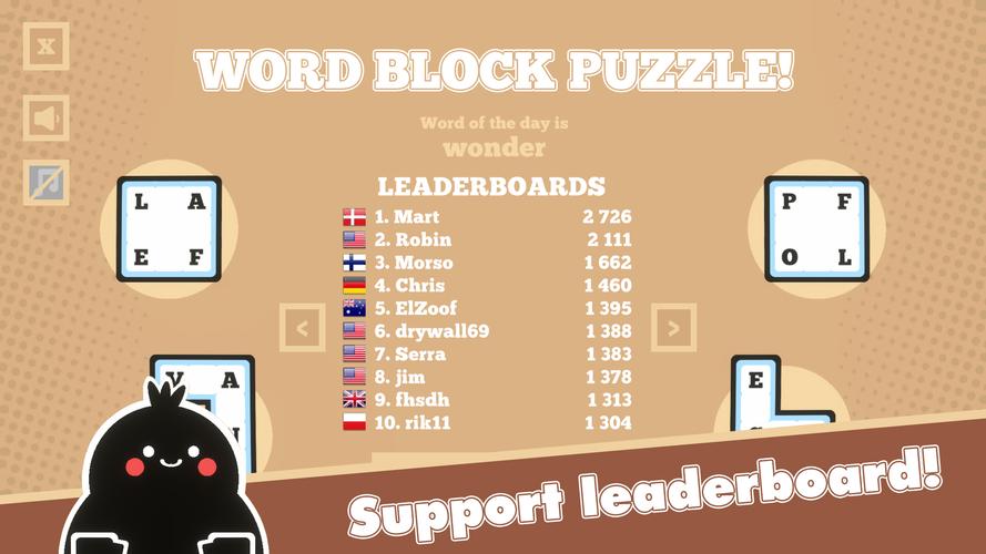 Word Block Puzzle Скриншот 1