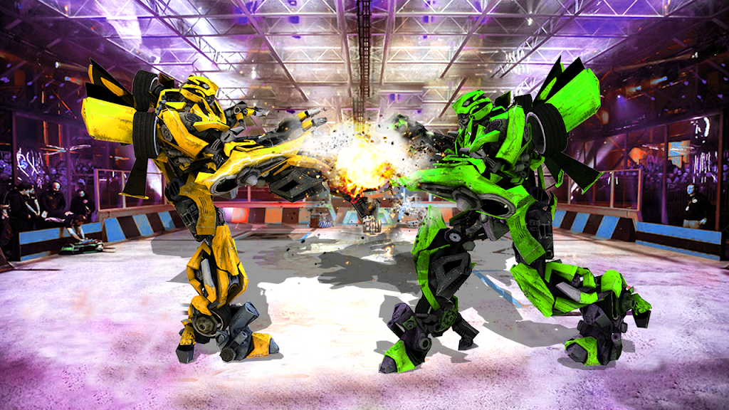 Futuristic Robot City Fighting 3D Game Скриншот 1