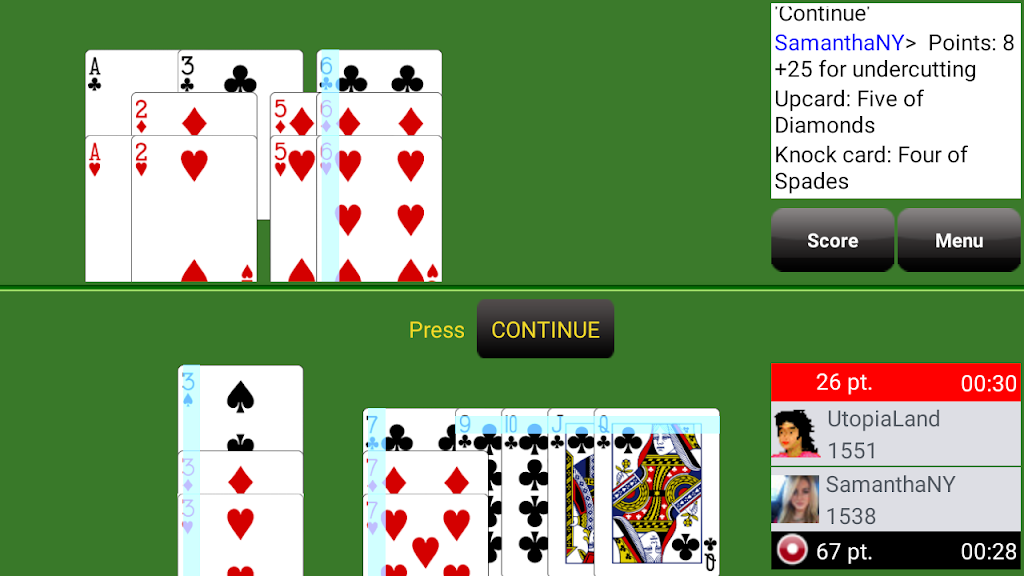 Gin Rummy Club स्क्रीनशॉट 2