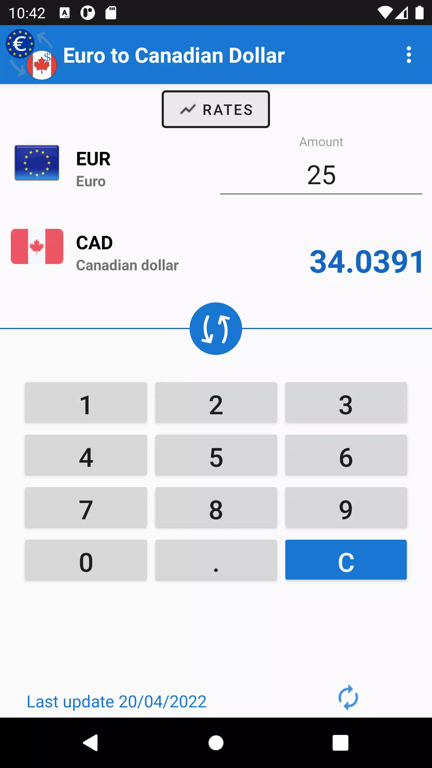 Euro to Canadian Dollar Capture d'écran 1