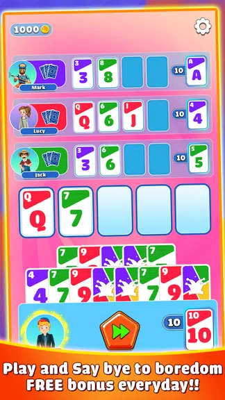 Skip 10 - Card Game Ảnh chụp màn hình 2