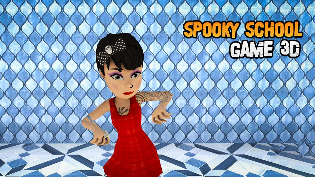 Playtime Spooky School Game Tangkapan skrin 1