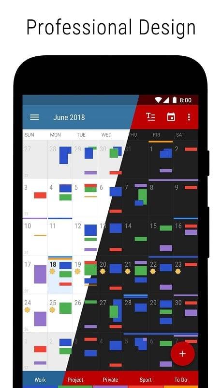 Business Calendar 2 Tangkapan skrin 1