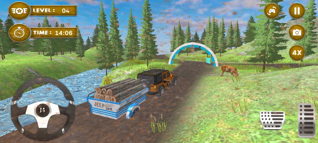 4x4 Mud Jeep Driving Games 3D 스크린샷 4