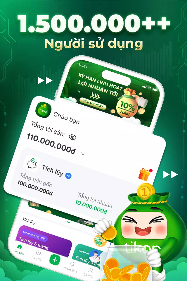 Tikop - Tích lũy và Đầu tư Captura de tela 1