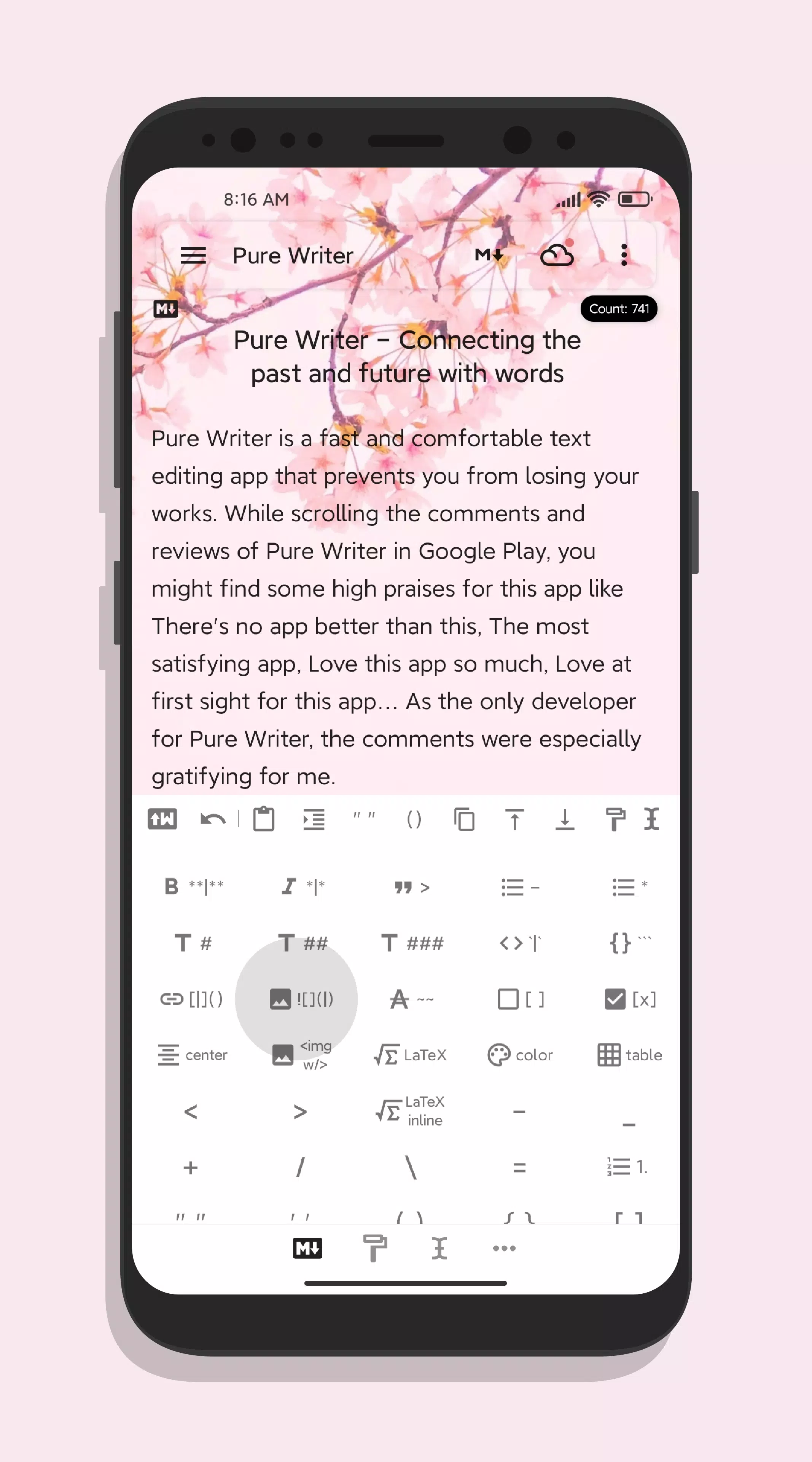 Pure Writer ภาพหน้าจอ 4