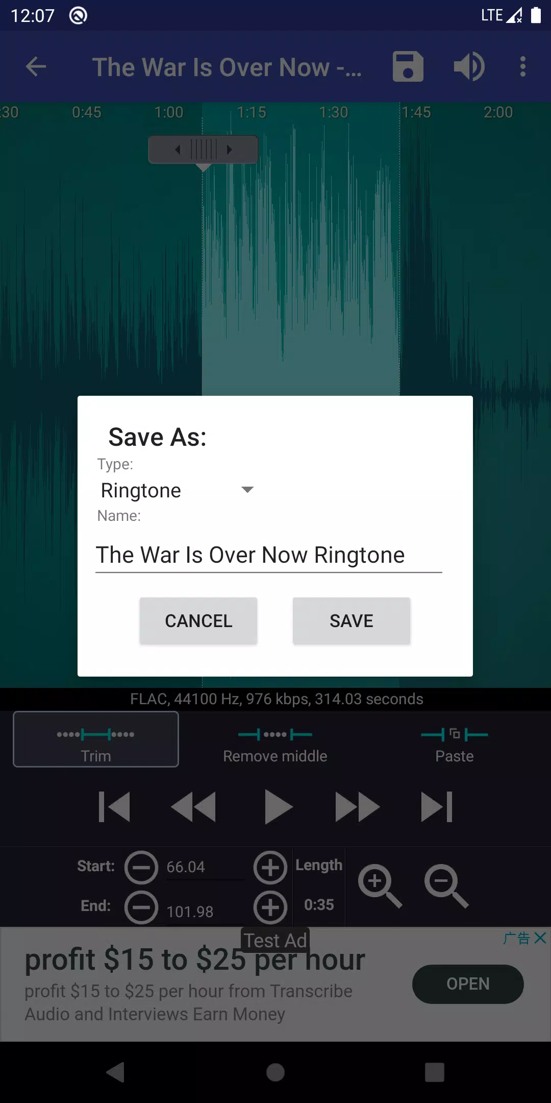 Ringtone Maker Zrzut ekranu 4