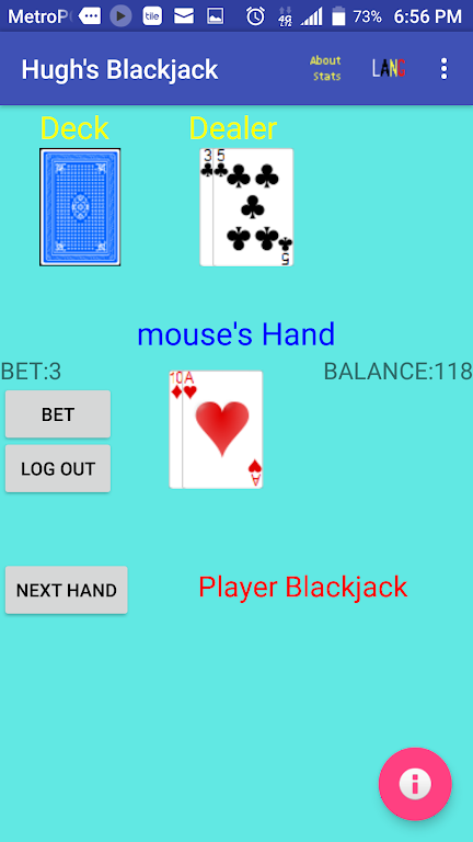 Hugh’s Blackjack ဖန်သားပြင်ဓာတ်ပုံ 4