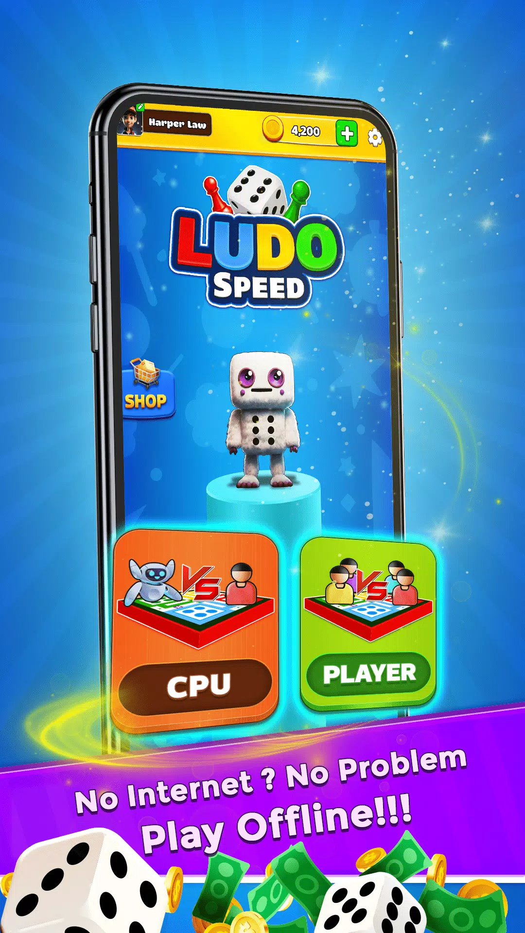 Ludo Speed - Dice Game Fun! Schermafbeelding 3