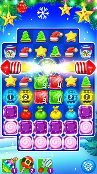 Christmas Cookie: Match 3 Game ภาพหน้าจอ 4