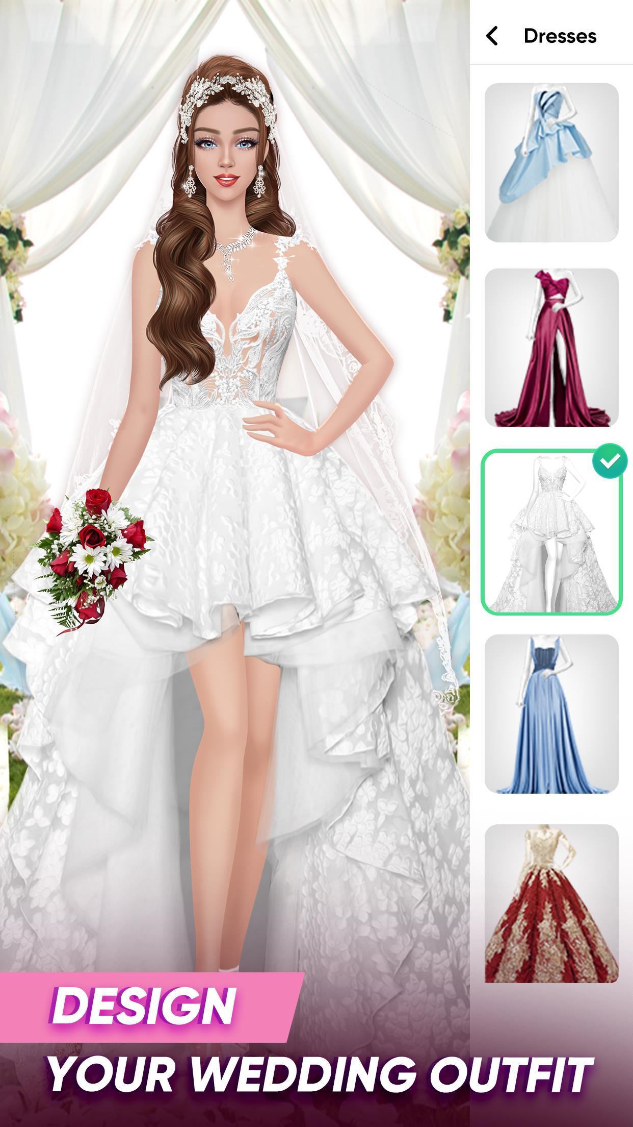 Wedding Dress Up Bridal Makeup Captura de pantalla 3