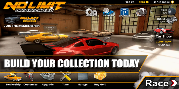 No Limit Drag Racing 2 ภาพหน้าจอ 1