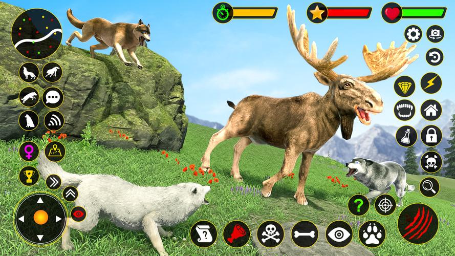 The Wolf Simulator: Wild Game Ảnh chụp màn hình 3