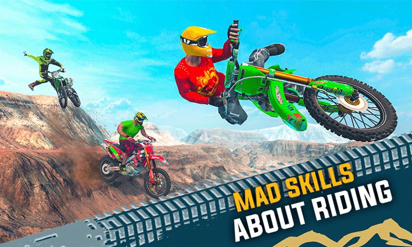 Crazy Bike Racing Stunt Game Скриншот 1