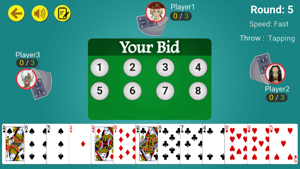 Call break : Offline Card Game 스크린샷 2