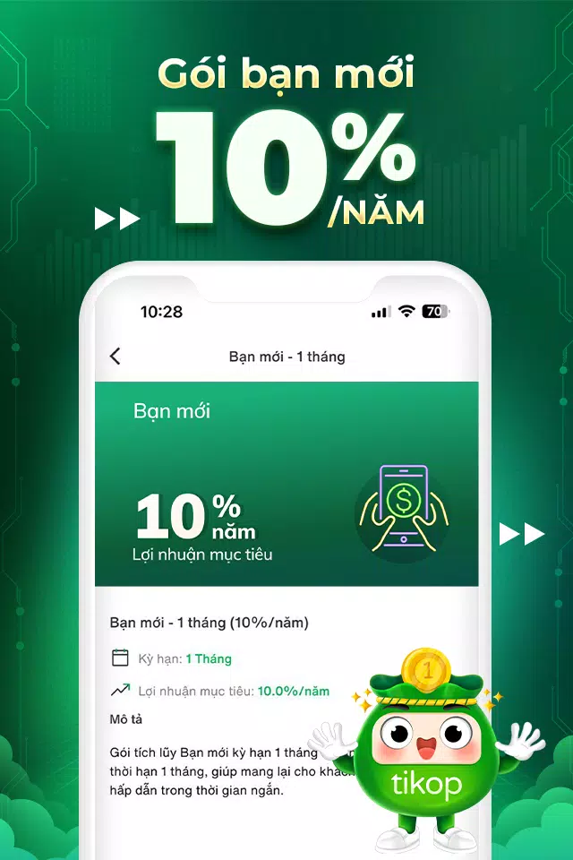 Tikop - Tích lũy và Đầu tư Captura de tela 2