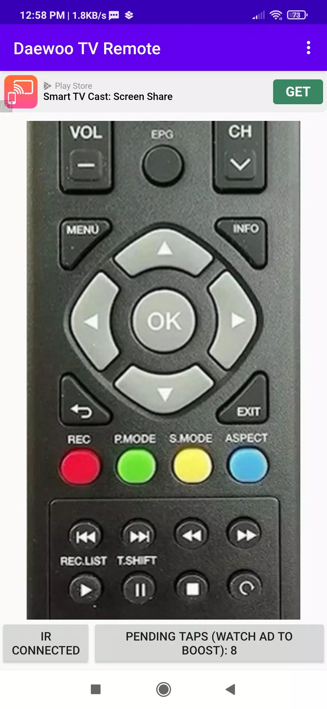Daewoo TV Remote App应用截图第3张