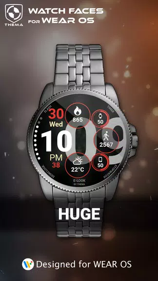 Huge Watch Face スクリーンショット 1