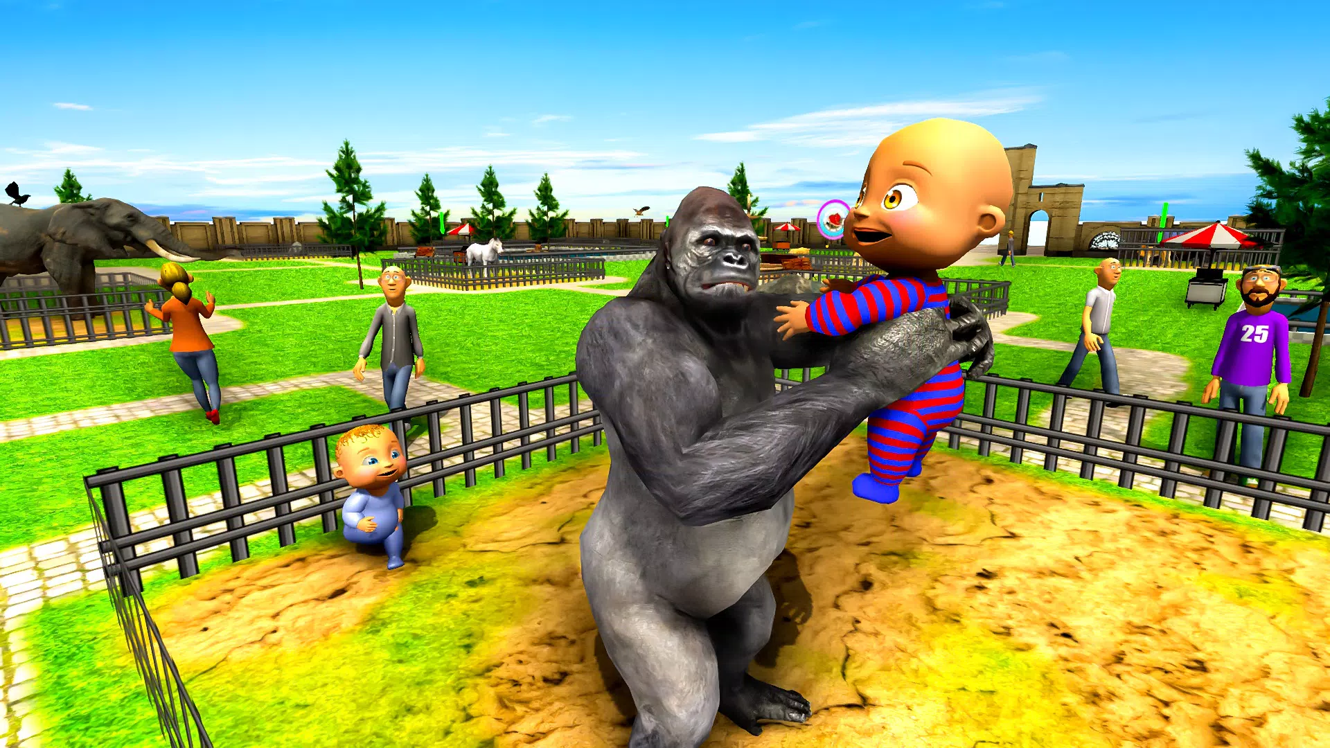 Naughty Baby 3D: Daddy Zoo Fun Schermafbeelding 4