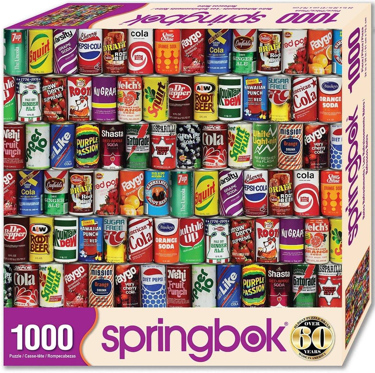 Springbok Retro Refreshments 1000 Piece Jigsaw Puzzle