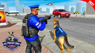 US Police Dog Crime Chase Game Скриншот 3