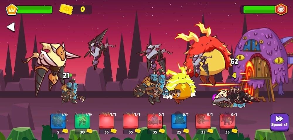 Heroes vs Monsters: Tower War स्क्रीनशॉट 2