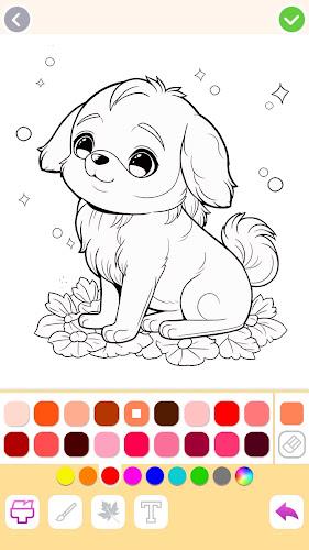 Animal coloring pages games スクリーンショット 1