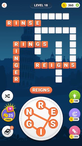Word Search: Crossword puzzle Mod 스크린샷 3