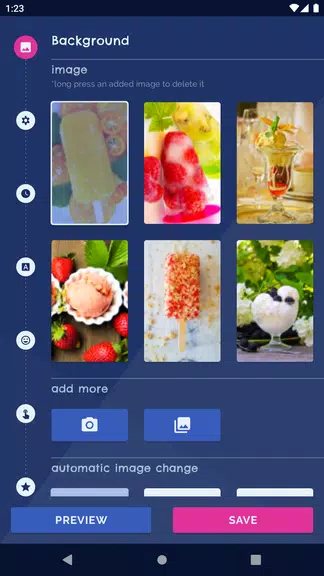 Ice Cream Live Wallpaper Ảnh chụp màn hình 1